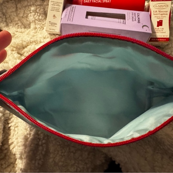 Clinique x Kate Spade Cosmetic Bag + Sephora & Clarins Beauty Bundle (New!) - Picture 7 of 7